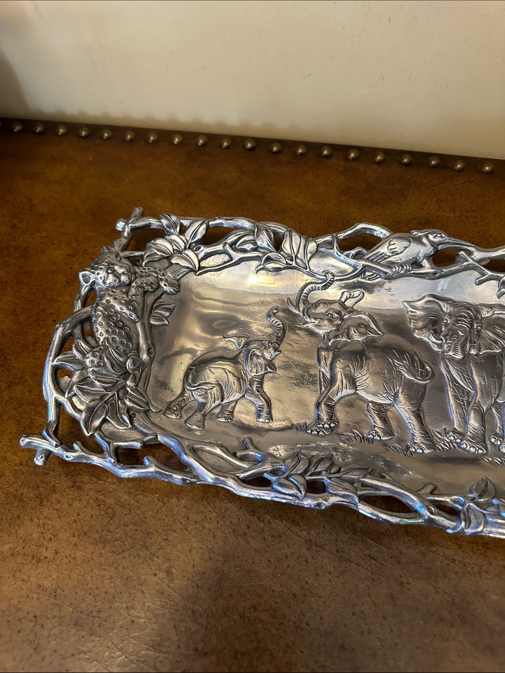 Arthur Court Safari Collection Elephant Tray 1997 - Picture 2 of 3